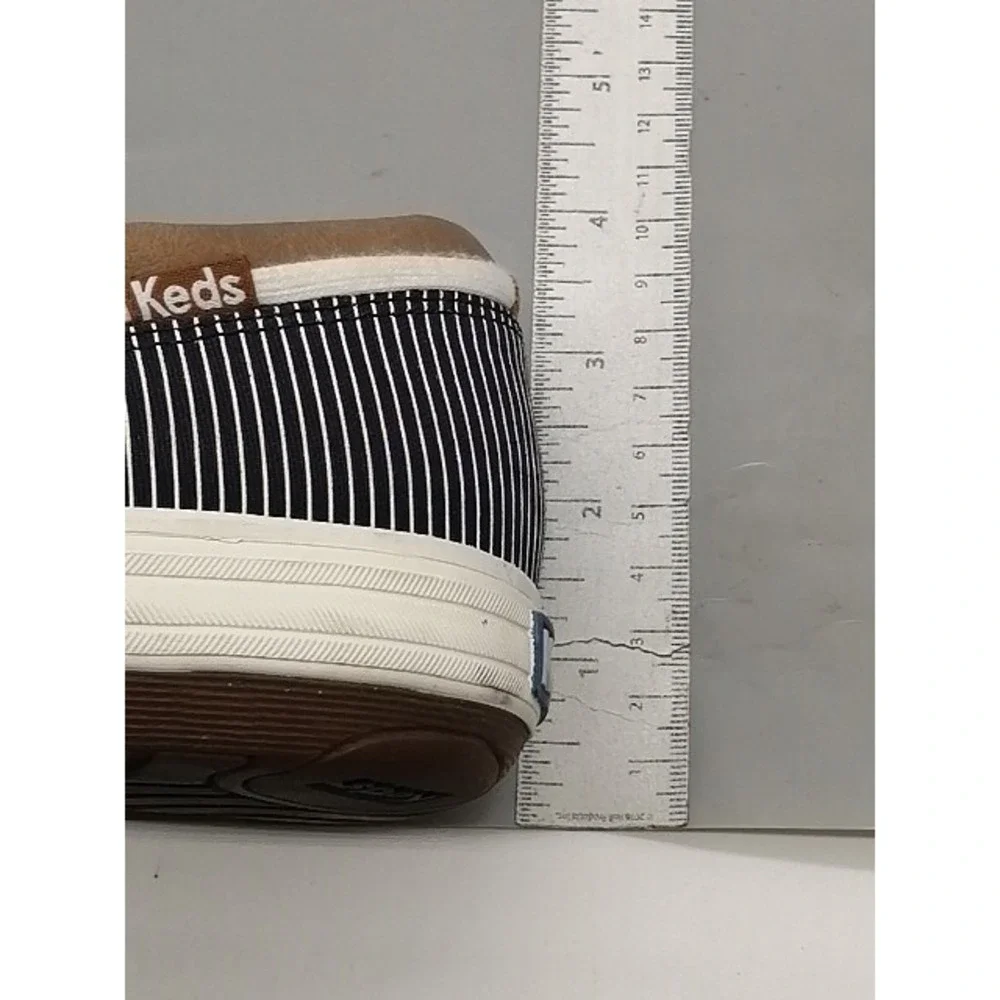 Keds Sneakers Womens Blue Striped‎ 9 Slip On Boat Shoe Ortholite Comfort Beach